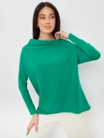 Лонгслив оверсайз с вырезом лодочка