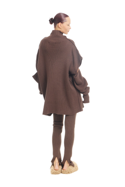 Джемпер с отстегивающимися рукавами WARM UP Brown