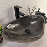 Каменная раковина из речного камня RS-05076 (56*37*15) 0857 из натурального камня