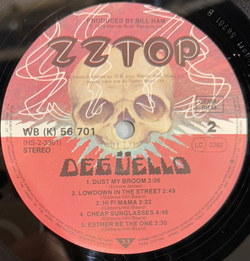 Виниловая пластинка ZZ Top ‎– Degüello LP