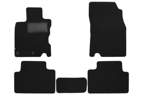 Коврики в салон для NISSAN Qashqai 2013-2019, 2017-, кроссовер, сборка ЕВ, 5 шт. (текстиль) KVR03364322110KH