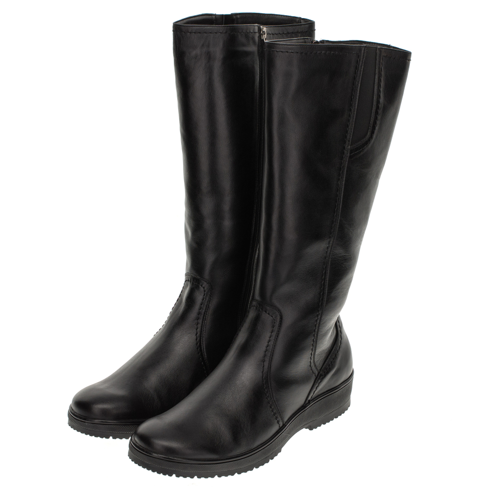 562559 сапоги женские черные