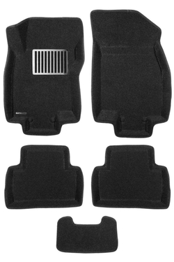 Коврики салона для NISSAN Qashqai (2016-) (Рос. Сборка) Euromat 3D Lux черные. Арт. EM3D-003722