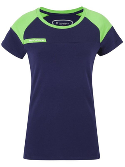 Женская теннисная футболка Tecnifibre Lady F1 Stretch - navy