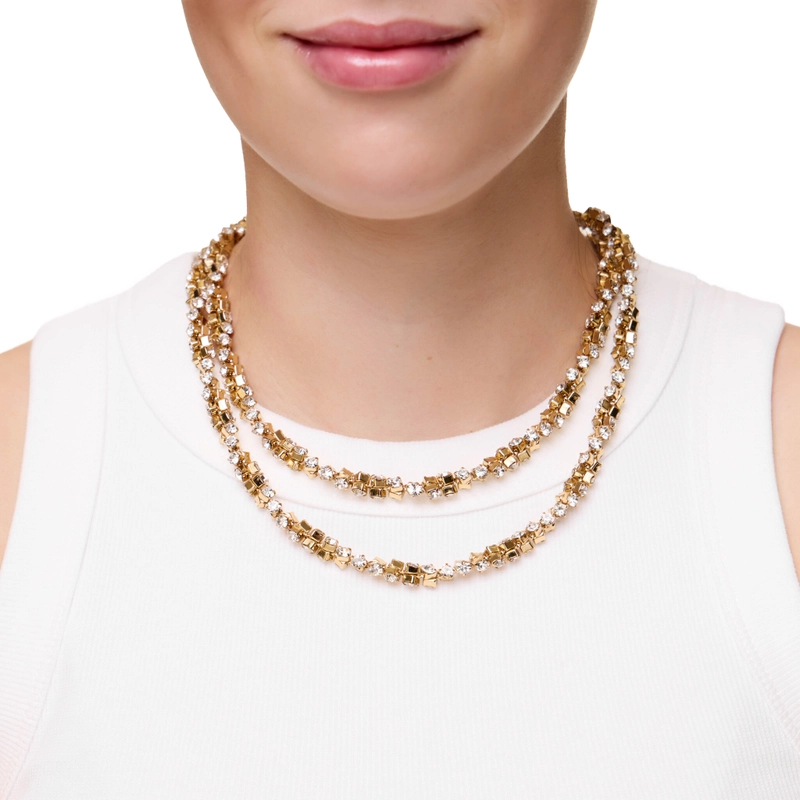 Колье Стразы Тревизо – Золото