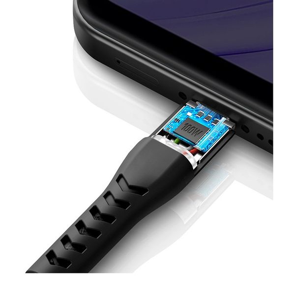 Кабель Energea NyloFlex, USB-C to USB-C 5A 1.5M, Черный | Black