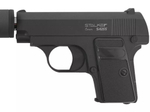 STALKER mod. SA25S Spring пист.пнев. (аналог Colt 1908)+имитатор калибр 6мм металл черный