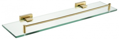 5021-S Полка стеклянная 1-ярусная  (Мат. Золото) ViEiR  (10/1шт)