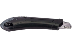 Канцелярский нож STARTUL выдвижной 18 мм Black Line ST0923