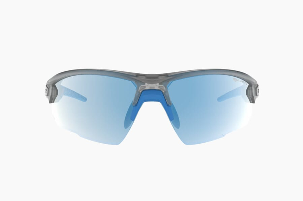 Спортивные очки с диоптриями Demetz Track / Mat Crystal Grey / Blue 72-16 Yellow Photochromic Blue Revo Cat.1 to 3