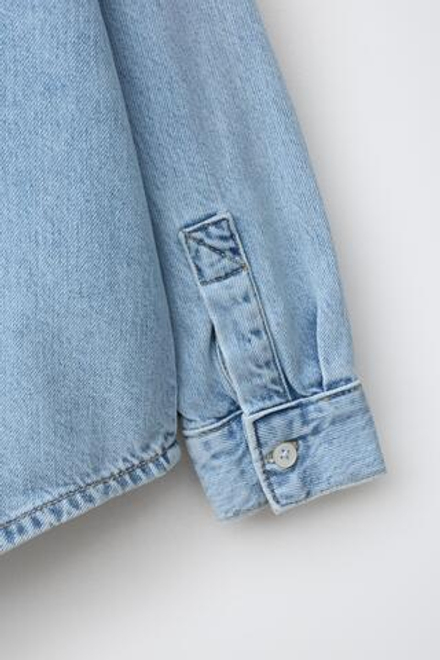 ZARA ДЖИНСОВАЯ РУБАШКА, СИНИЙ