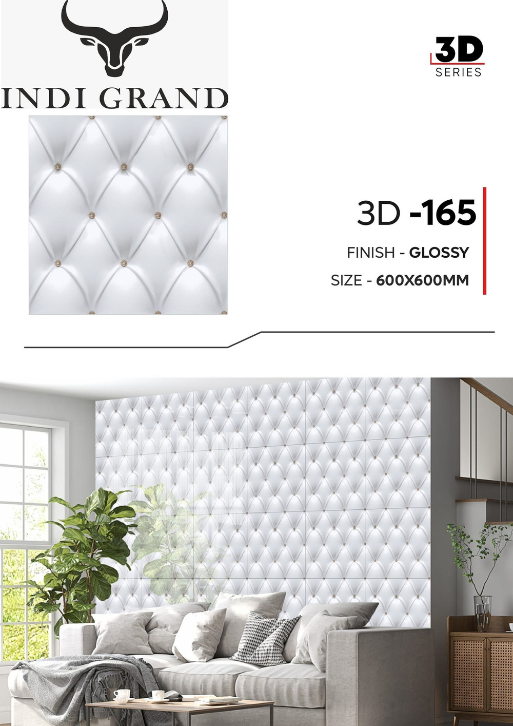 Керамогранит 3D 60х60 glossy - 165