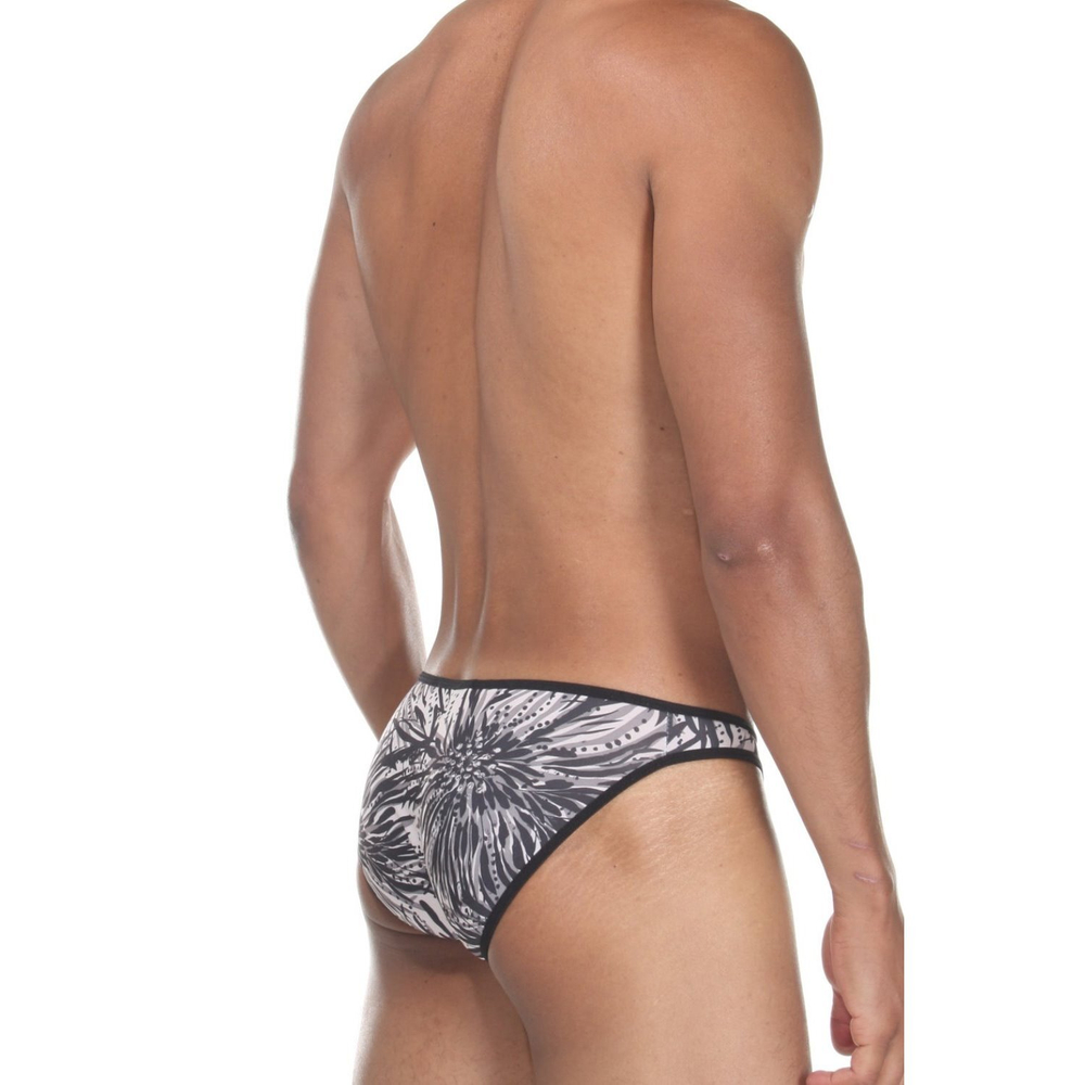 Мужские трусы слипы белые с принтом Cosmos Colors FR20_GBW