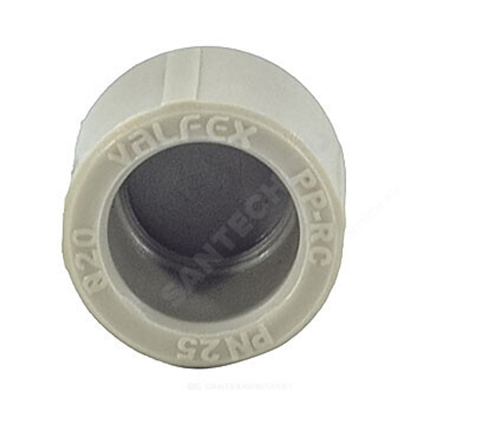 Заглушка (пробка) PP-R серая Дн 40 внутренняя пайка VALFEX 10162040Г
