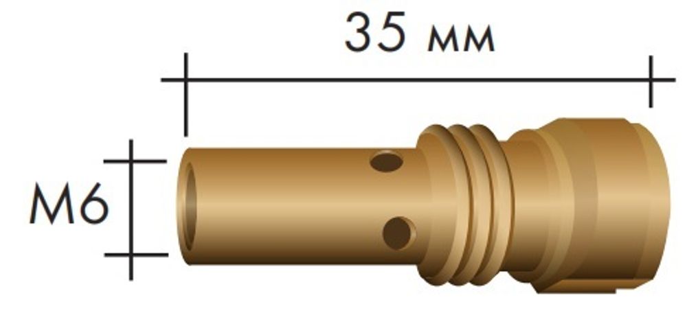 Вставка (свеча) для наконечника M12/M6/35 (A 155) (006.D719)