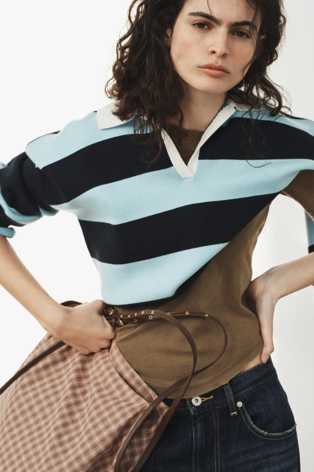 ZARA СУМКА-ШОПЕР ИЗ ТКАНИ, РОЗОВЫЙ