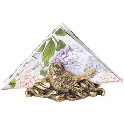 Держатель для салфеток Птичка Бронза