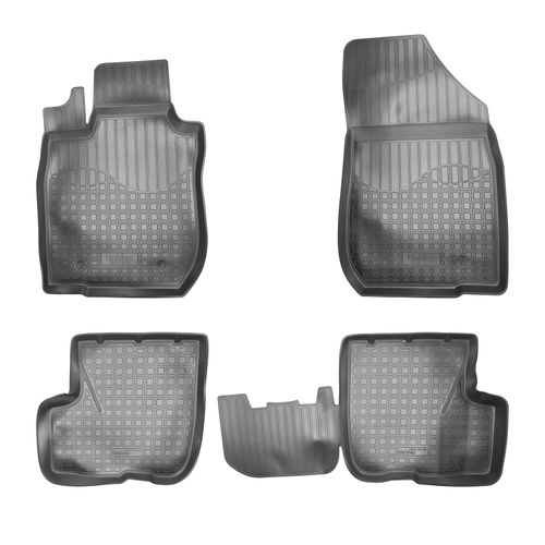 Ковры в салон Norplast/Unidec для VAZ Largus I (2012-2021), Черный, 5 штук, арт.NPA11-C94-550