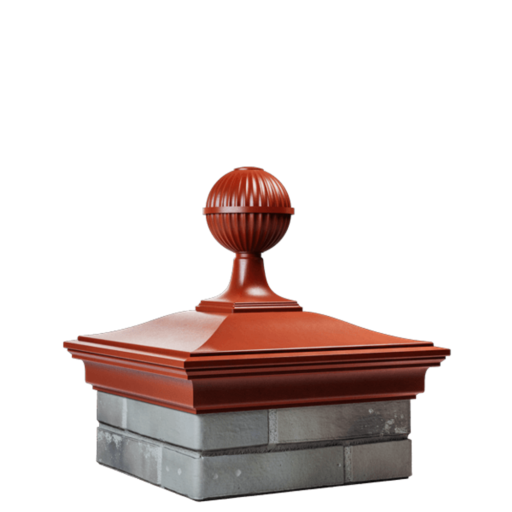 Колпак для забора MONBLAN с шаром на 1,5 кирпича