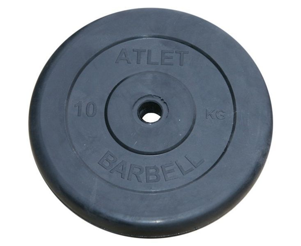 Диск обрезиненный BARBELL ATLET 10 кг / диаметр 31 мм