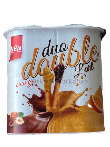 Паста апельсинова с фундуком и какао с хлебными палочками DUO DOUBLE L'ART 50 гр
