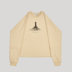 Raglan Sweatshirt LOGO Tapioca