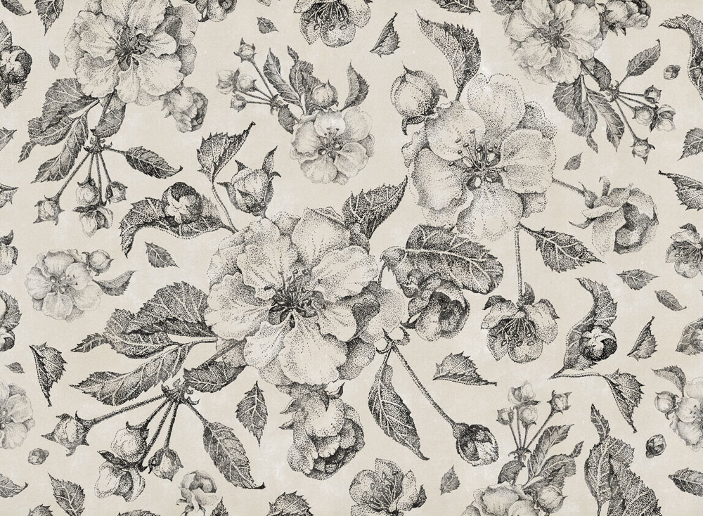 Дизайнерские обои Factura APPLE FLOWERS