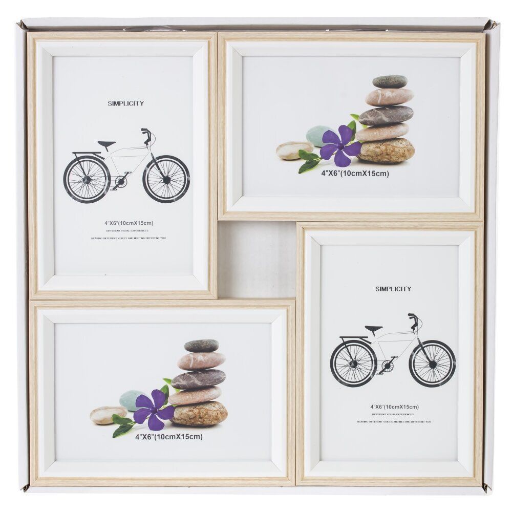 GAEM Фоторамка-панно для 4-х фото, L29 W2 H29 см