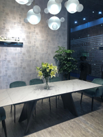 Стол М-City DISAUR Ивар (Ivar) 180 Kl-99 Белый мрамор, Итальянская керамика, темно-серый