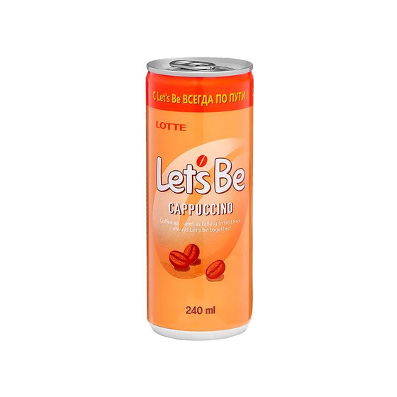 Напиток кофейный LOTTE "Let*s Be" Cappuccino 240мл (30шт) банка