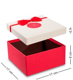 WF-32-B Набор коробок из 3шт «Прямоугольник» цв.красн./бел.