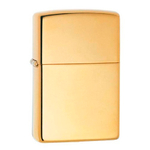 Зажигалка золотистая Zippo High Polish Brass