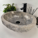 Раковина из мрамора Erozy Grey EM-64816 51*41*16 0188