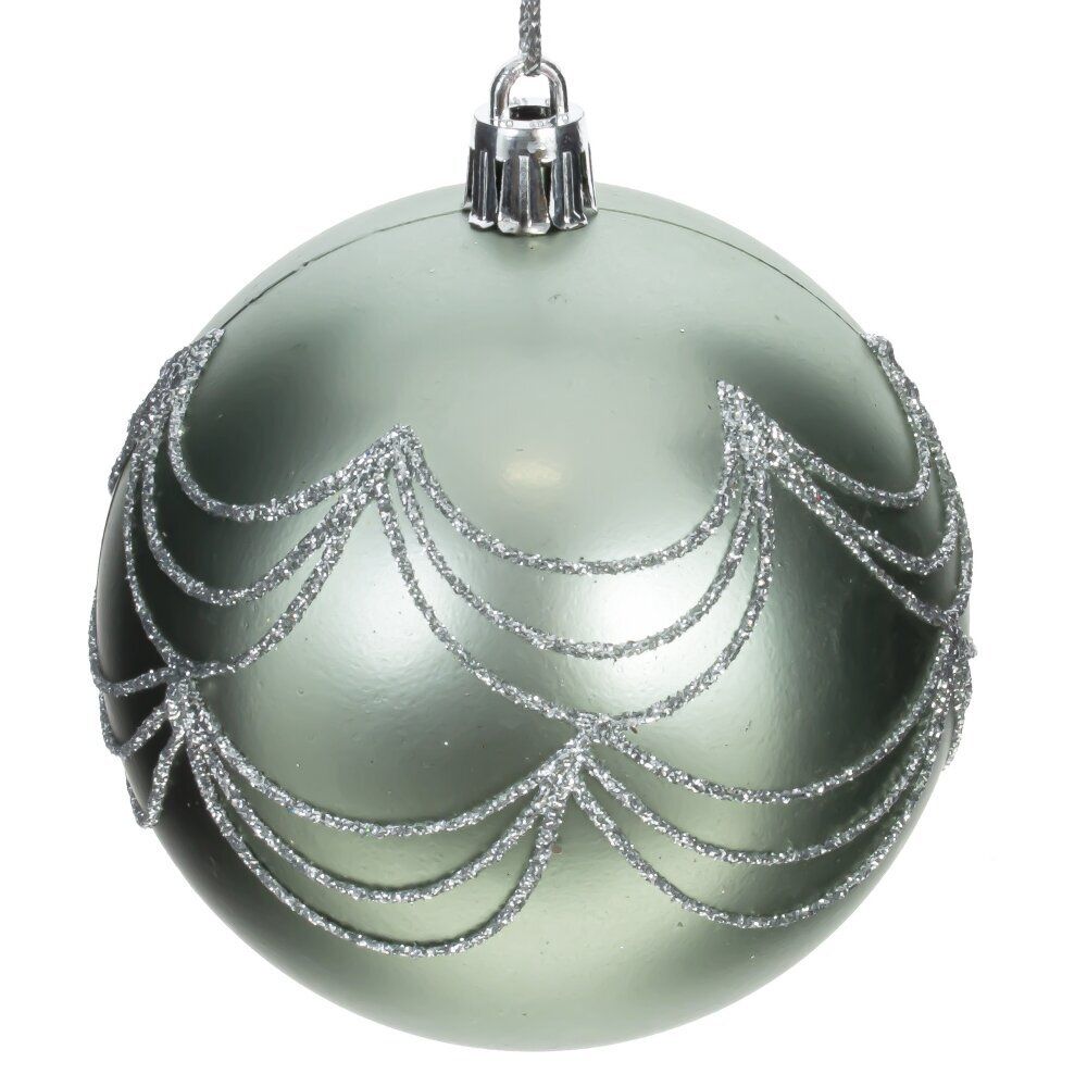 GAEM Набор из 12шт Украшение новогоднее "Шар", D 8 см, L35 W28 H9 см