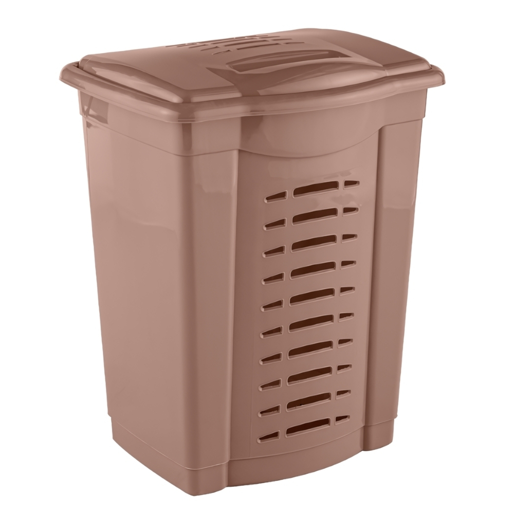 Корзина для белья 60л цвет капучино
