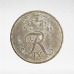 Denmark, 1 Øre - Frederik IX, 1965, VF