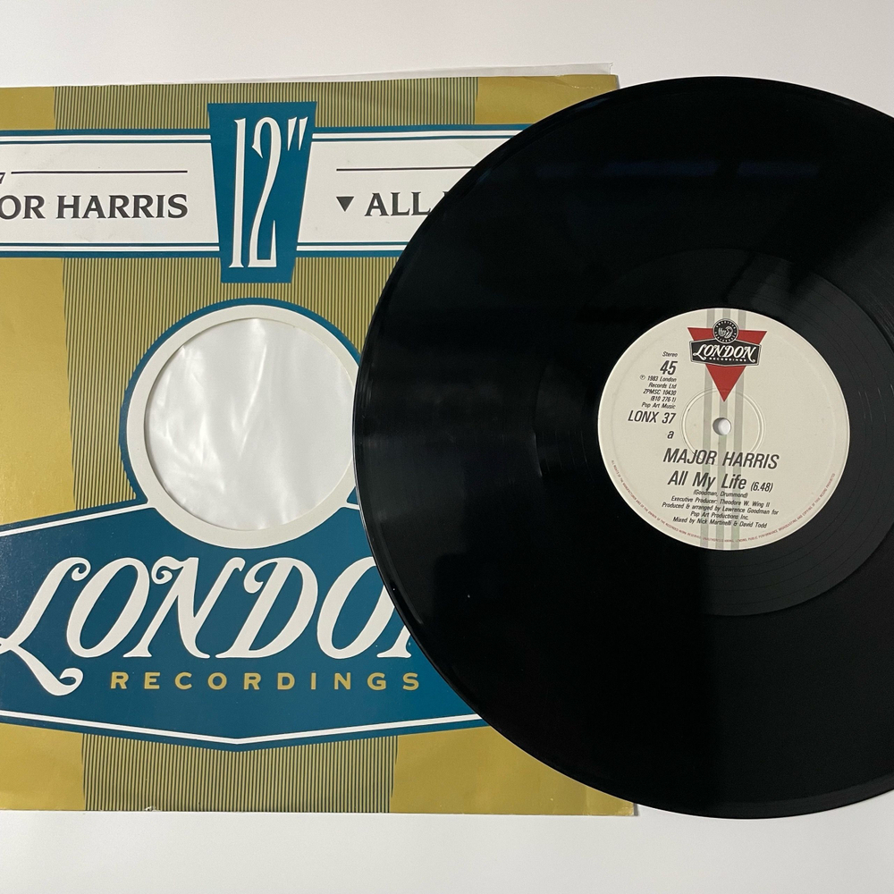 Винтажная виниловая пластинка LP Major Harris All My Life (Англия 1983)