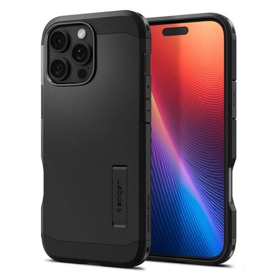 Чехол Spigen Tough Armor для iPhone 16 Pro (ACS08146) Black / Черный