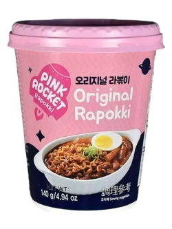 Рапокки Pink Rocket токпокки с лапшой с оригинальным вкусом 155 г