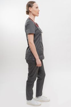 Медицинский топ Доктор Чехов арт. 5140 Wine Pewter