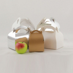 Коробка сундучок 10x5x10, золотая, картон