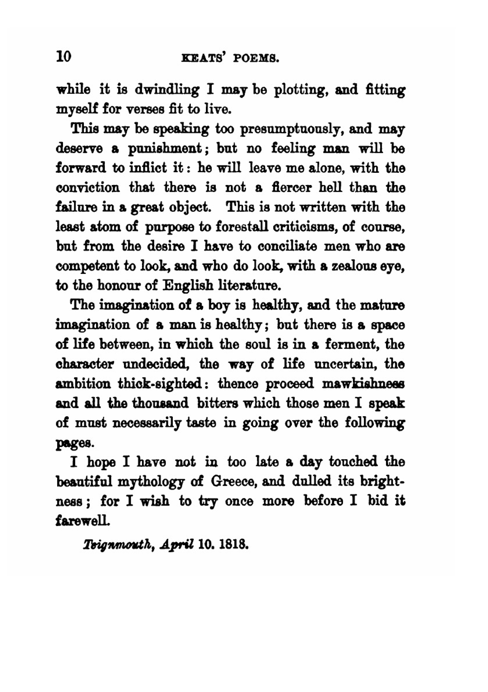 Endymion. and other poems | Keats John