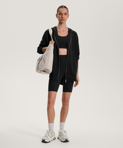 Oysho Сумка-шоппер с передним карманом, экрю