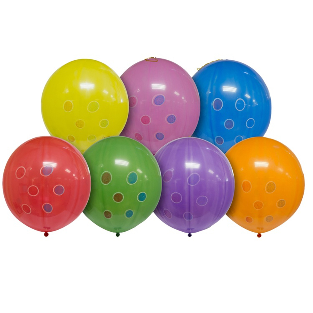 Панч-болл 45см с рисунком Горошек (Ассорти)