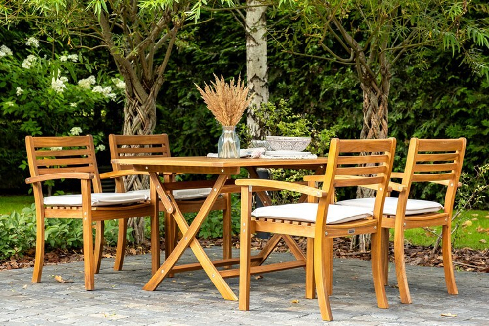 Обеденный комплект из акации КАРО