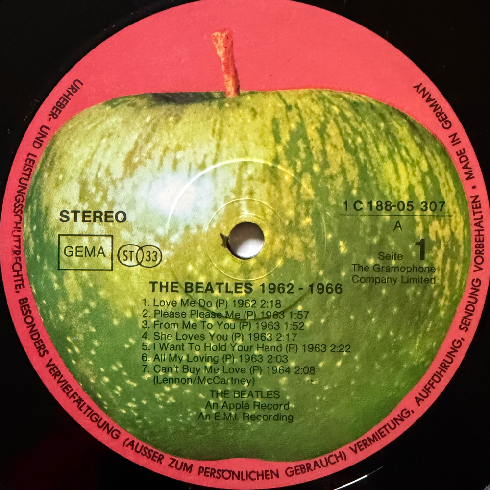 The Beatles ‎– 1962-1966 2LP (Германия 1973г.)Т