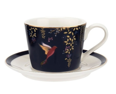 Portmeirion Чашка для эспрессо Chelsea Sara Miller 110 мл с блюдцем Navy