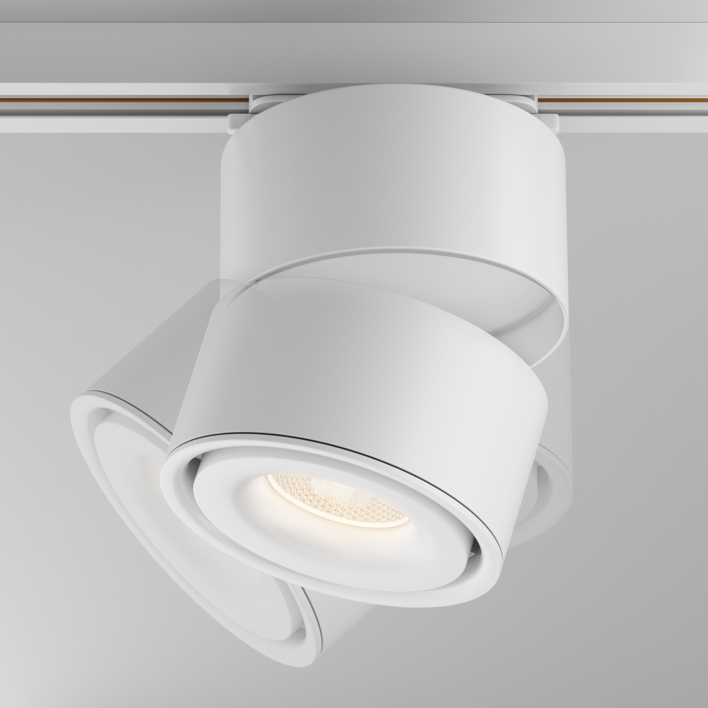 Трековый однофазный светодиодный светильник Maytoni Unity Yin TR084-1-15W3K-W