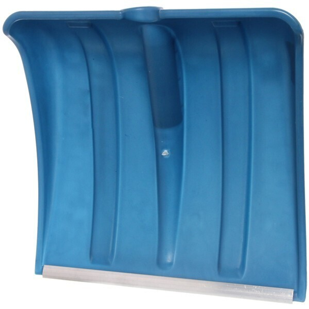 Лопата снеговая пластиковая 380*365 мм, цветная, с алюм.планкой, d=32