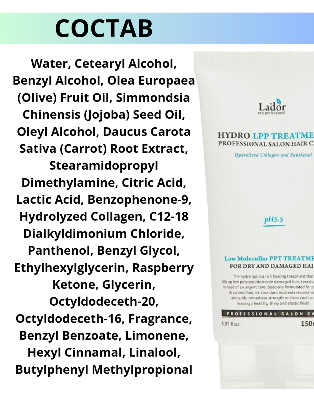 Маска увлажняющая для сухих и поврежденных волос Lador eco hydro LPP treatment